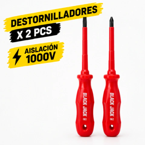 Juego de Destornilladores Black Jack B290 – 2 piezas – 1000 V
