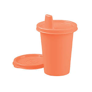 Copinho com Bico 200ml Laranja Pêssego