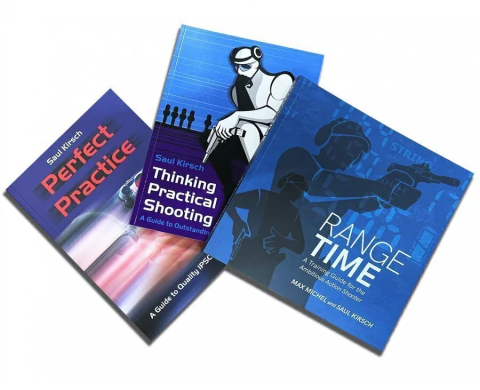 Combo de libros Range Time, Perfect Practice y Thinking Practical Shooting