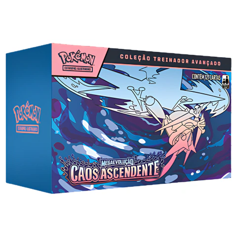 Coleção Treinador Avançado Pokémon Caos Ascendente ME04 Copag