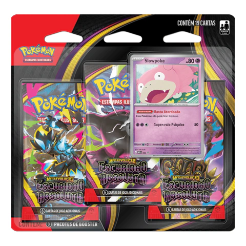 Blister Triplo Pokémon Escuridão Absoluta ME05 Copag