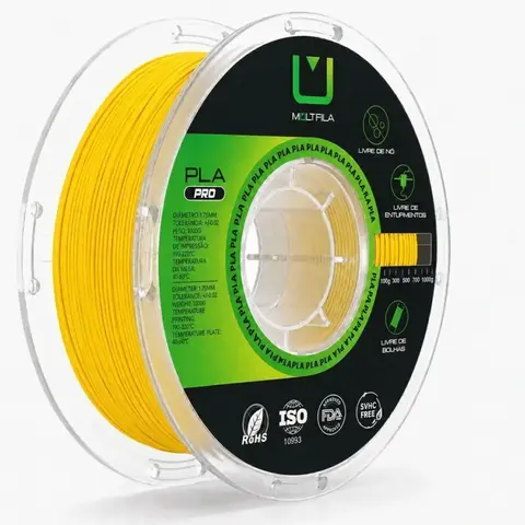 PLA Pro Amarelo 1kg Multfila