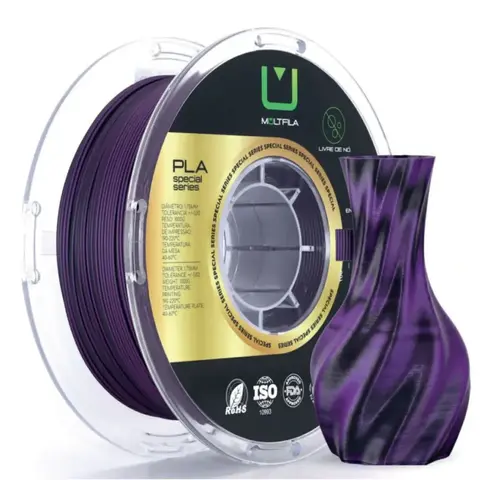 PLA Saturno Roxo e Preto 1kg Multfila