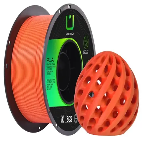 PLA Matte Vermelho Laranja 1kg Multfila Duo Color