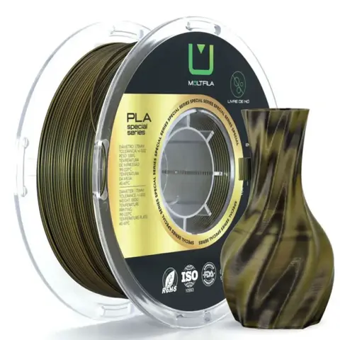 PLA Saturno Dourado e Preto 1kg Multfila