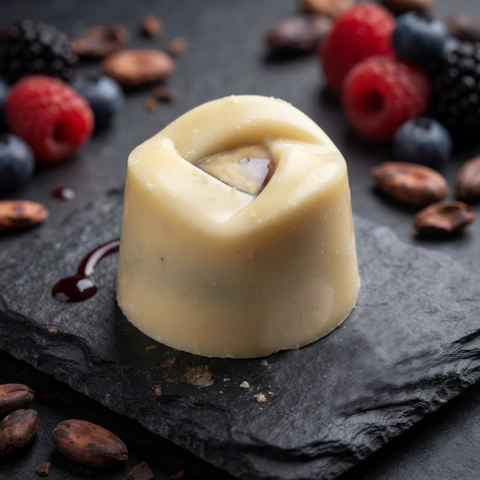Bombón Blanco Tradicional Relleno Berries