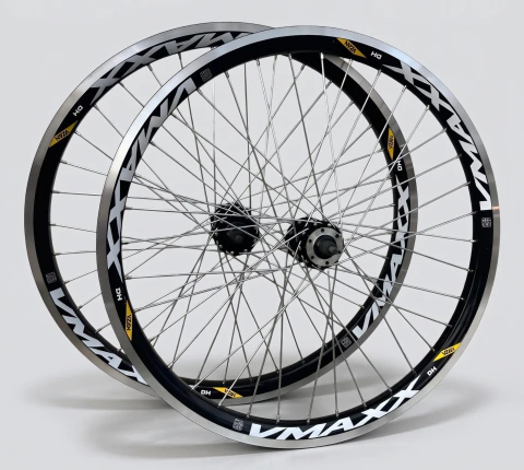 Par Roda Aro 26 Vmaxx Dh Freio A Disco Catraca Rosca Rolamento Raio Grosso
