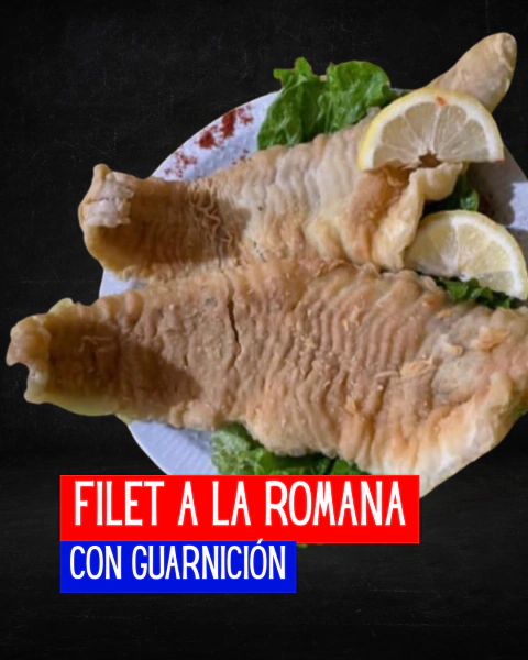 Filet a la Romana con Guarnición