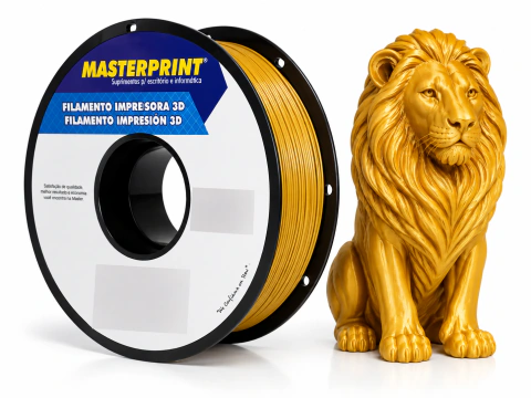 Filamento De Impressora 3D PETG 1,75mm 1kg - Masterprint - Dourado