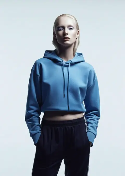 Buzo Crop Aqua