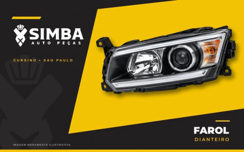 Farol Dianteiro Sandero e Logan 2020 a 2023 (LE)