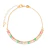 Pulseira Dourada de Pedras Coloridas