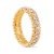 Anel Dourado Aparador Cravejado de Zircônia