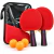 Kit Pingue-Pongue com 2 Raquetes, 3 Bolas e Bolsa - loja online