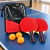 Kit Pingue-Pongue com 2 Raquetes, 3 Bolas e Bolsa