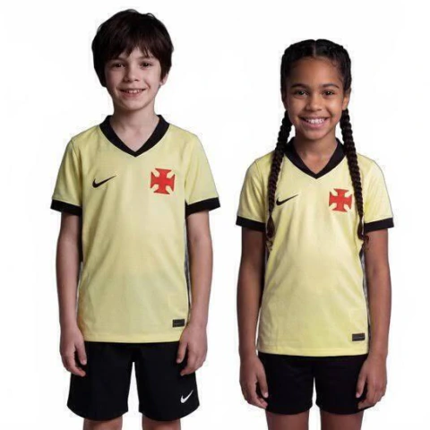 CONJUNTO INFANTIL VASCO III NIKE 26/27 AMARELO