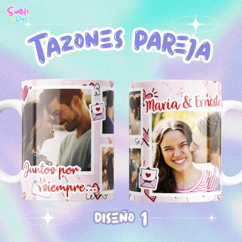 Tazón Personalizado Pareja ❤️