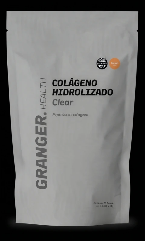 Colágeno Hidrolizado Clear Granger 250g Sabor Naranja
