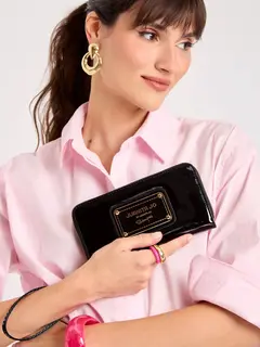 BILLETERA HAND POCKET 30168 NEGRO - JUANITA JO