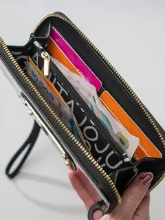 BILLETERA HAND POCKET 30168 NEGRO - JUANITA JO en internet