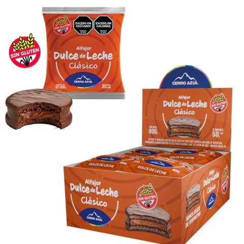Alfajor Dulce De Leche Clasico X 12u. Cerro Azul (3)