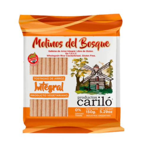 Tostadas De Arroz Integral X 150Gr Carilo (3un)