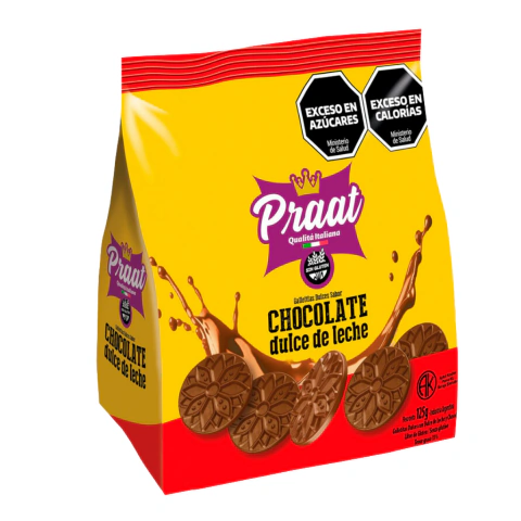 Galletita Sabor Chocolate Y Dulce De Leche X 125 Gr Praat Sin Tacc (3)