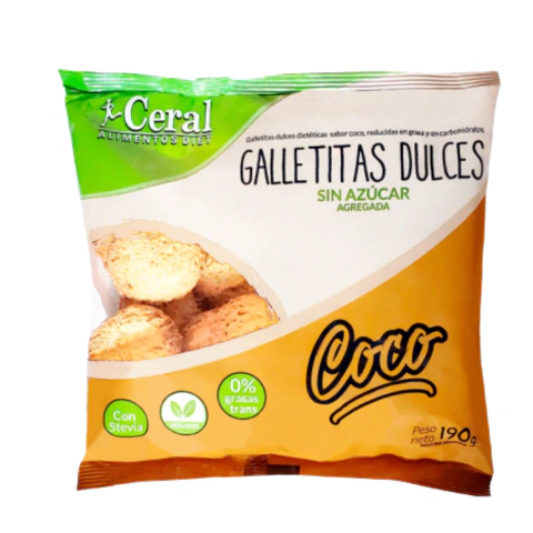 Gall. Dulce C/ Stevia Coco X 190Gr Ceral (3un)