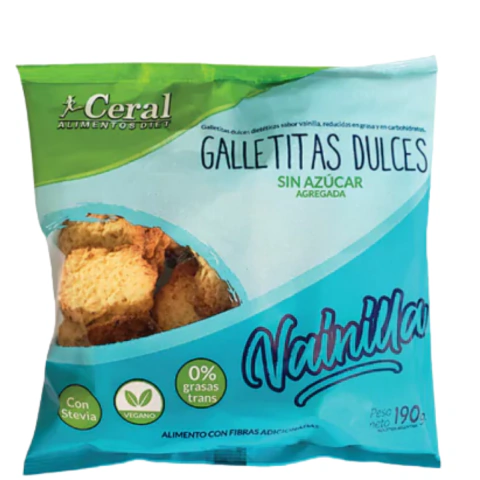 Gall. Dulce C/ Stevia Vainilla X 190Gr Ceral (3un)