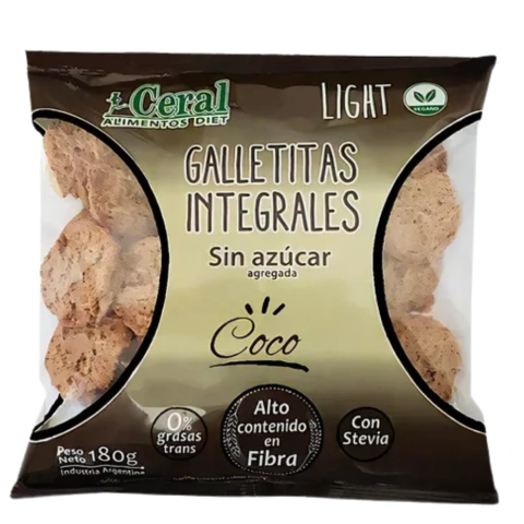 Gall. Integral Light C/ Stevia Coco X 180Gr Ceral (3un)