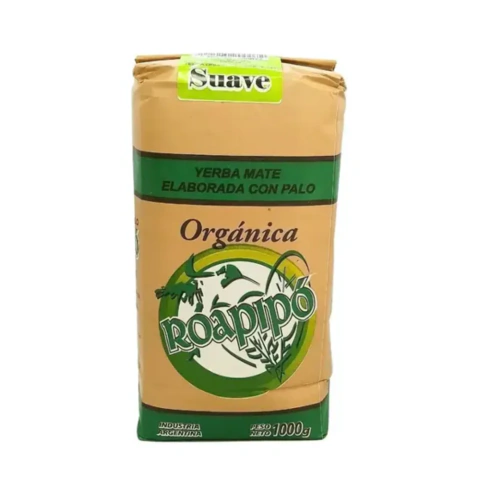 Yerba Mate Organica Suave X 1Kg Roapipo (3 un)