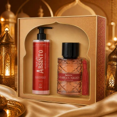 Kit Arabian Night Feminino contendo 02 unidades (01 perfume de 100ml Arabian + 01 Hidratante 300ml Arabian )