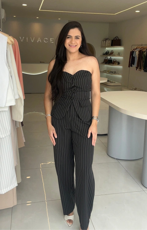 Conjunto Feminino Risca de Giz Tomara que Caia