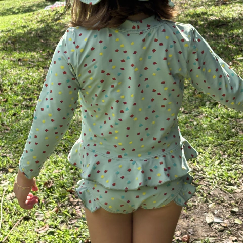 Biquíni Infantil com Manga Longa Juju