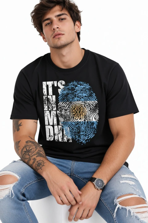 Remera Argentina It's In My DNA | Huella Dactilar
