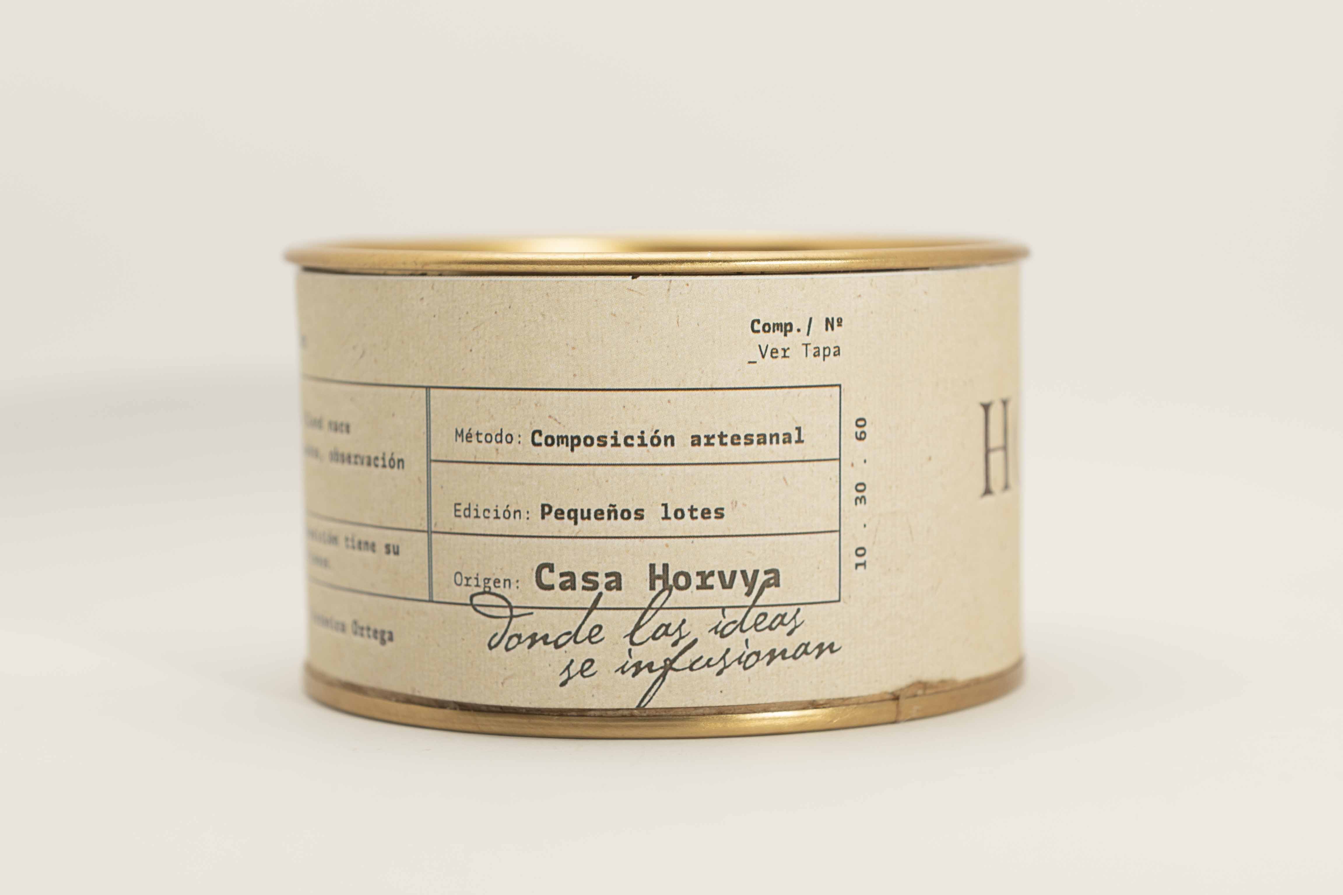 Presentación Horvya en lata