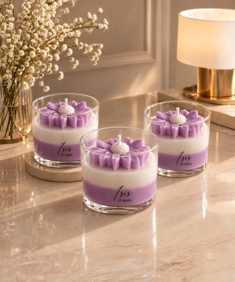 Vela aromática personalizada