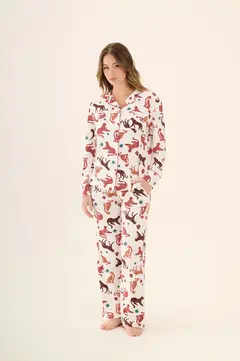 PIJAMA CAMISERO DE ALGODON PROM - comprar online