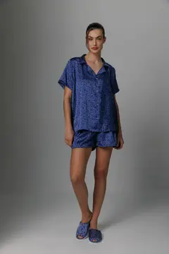 PIJAMA CAMISERO DE SATEN ML - comprar online