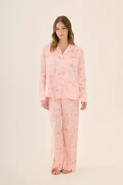 PIJAMA CAMISERO DE SATEN PROM - NASMIE
