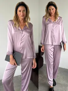 PIJAMA CAMISERO DE SATEN