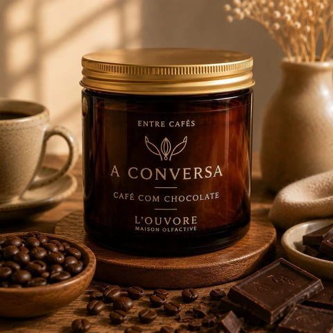 Vela Perfumada A Conversa – Café com Chocolate | 400 g