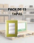 Pack x15 Tapas 3 Módulos Schneider Base Satinado Verde WDA108361
