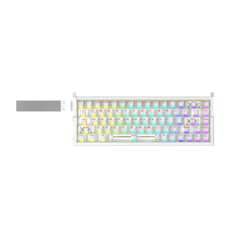 A02986 - Teclado Rapid Trigger MARS68 Pro wired (White) - IROK