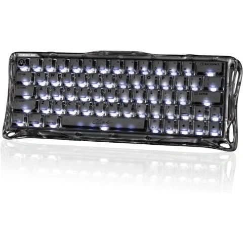 A03031 - Teclado mecánico 60% inglés US Mercury V60 (Onix Cristal) - GRAVASTAR