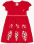 VESTIDO VERMELHO FLORES INFANTIL MENINA KIKO E KIKA 15076 - loja online