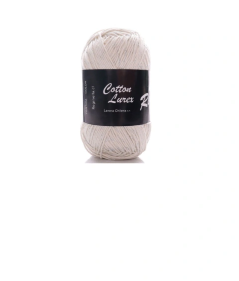 Cotton Lurex Plata
