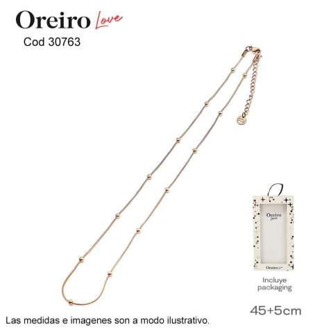 Collar de Acero OREIRO LOVE Cod 30763