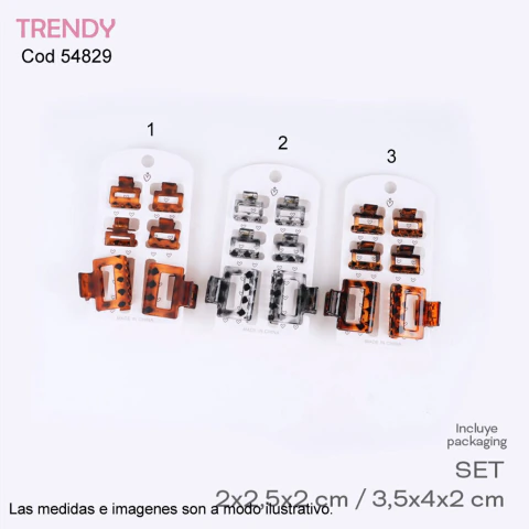 Set Broches TRENDY Cod 54829