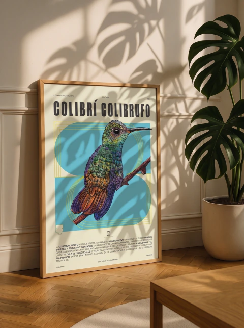 Cartel 003. Colibrí Colirrufo